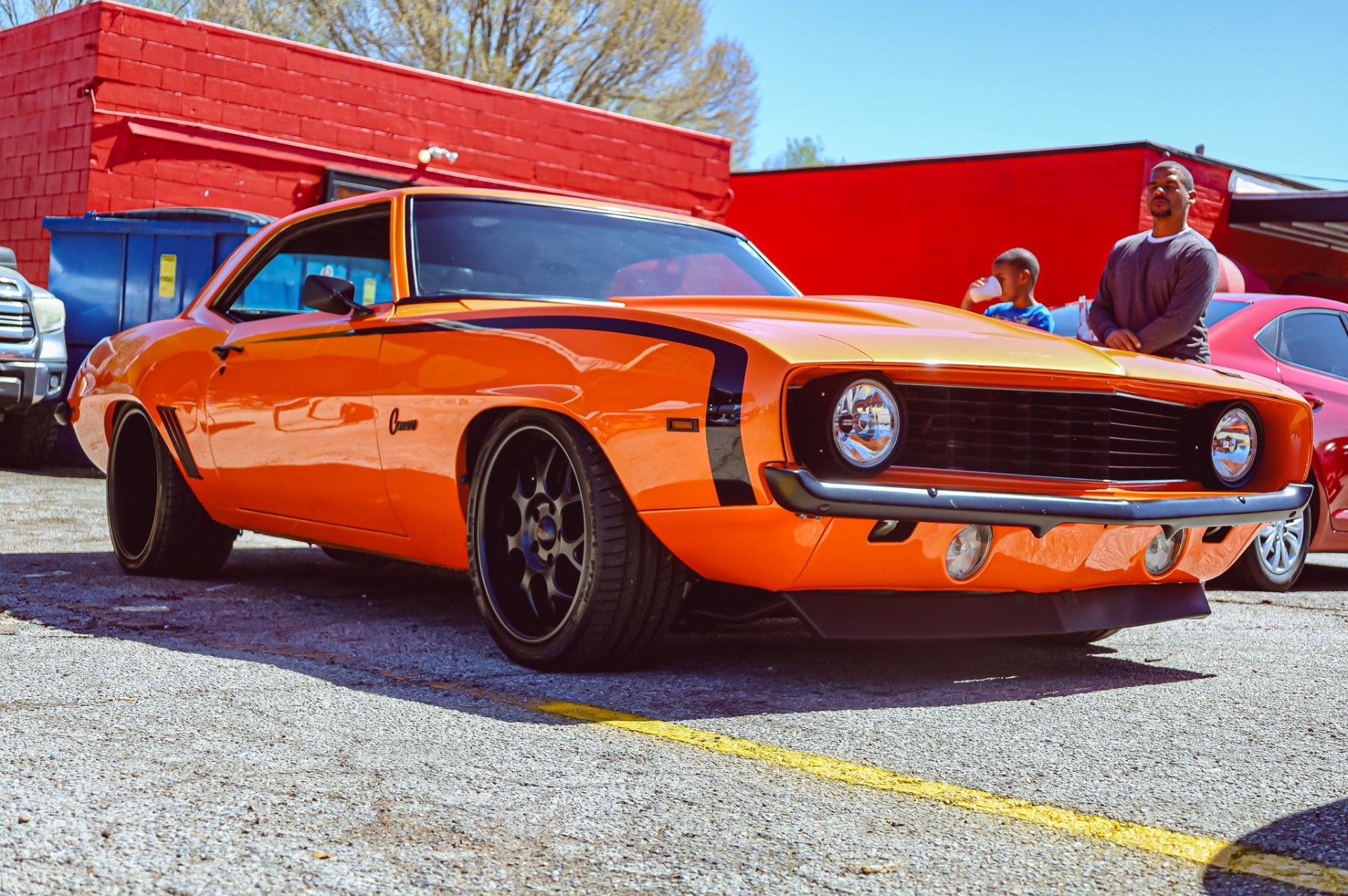 Orange 1969 Chevrolet Camaro shot by Suppa Shots